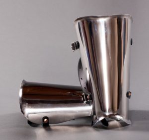 Stainless Steel Greaves handmade by Red Falcon