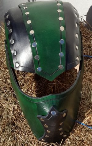 Green Leather Helm