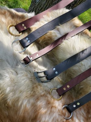 Plain Leather Belts handmade by Red Falcon