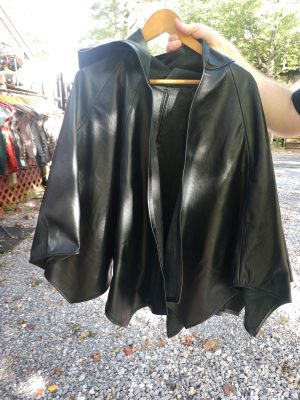 Black Capelet with Hood handmade by Red Falcon