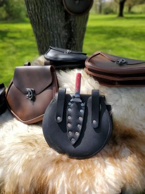 Ragnarok Pouch with Knife Sheath handmade by Red Falcon