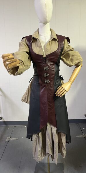Women's Leather Riding Coat - Image 4